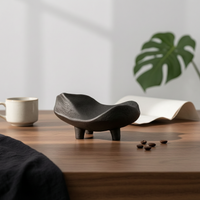 Tray with Legs Organic Decorative Tray Sculptural Footing Bowl for Coffee Table