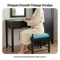 Cosmetics Desk with Drawers French design Rolling Makeup Cabinet for Women, Teens