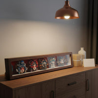 Chinese Opera Theatrical Face Art Desktop Display Opera Face Covering Wall Art Ready to Hang 3D Framed Arts for Entryway