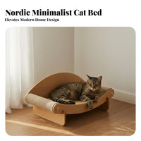 Cat Scratcher Lounge Versatile Function Sisal Cat Scratcher Lounge Pet Furniture Natural Materials Long-Lasting