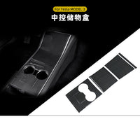 Carbon Fiber Decorative Sticker for Tesla Model 3/Y Center Console