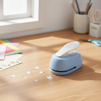 Portable Lever Craft Punch Compact Handheld Paper Punch Palm-Sized Labor-Saving for Crafters, Classroom Crafts