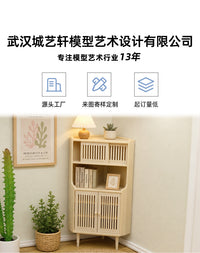 微缩场景摆件转角置物柜模型娃娃屋微缩家具小摆件OB11场景配件