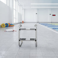 Rust Resistant Stainless Steel Pool Ladder Polished Swimming Pool Ladder Heavy Duty Sturdy
