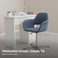 Curved rear Rolling Chair Modern Design Office Furniture Adjustable Height