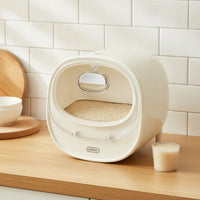Self-Flowing Rice Storage Container Opening Rice Dispenser Countertop Pantry Organizer Transparent for Organizers