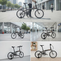 Folding Bike Push Wheel Compact Auxiliary Wheel with Spring Foldable for Commuters, Transit Stations, City Commuting