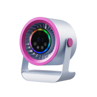 Turbo Desktop Fan with Night Light, USB Charging, Cordless, 3 Speeds