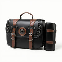 Motorcycle Side Bag with Pouch Universal Fit Motorcycle Saddlebags Retro for Road Trips