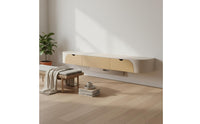 Wall-Mounted Tv Stand Thin Wall-Mounted TV Cabinet Modern Minimalist Wall-Hung Media Console for Living Room