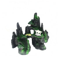 Aquarium Rockery Carved Openings Rock Mountain Decor Aquatic-Friendly Holes