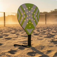 Teardrop Padel Racket Wrapped Handle Padel Racket Sports Gear Non-Slip Grip Soft Feel
