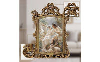 Vintage Picture Frame Wall-Hanging Gold Picture Frame Floral for Home Decor