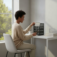 Mesh Organizer with Drawers Compact for Home Office, Professionals, Students