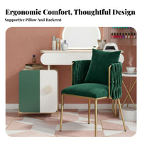 Scalloped Back Seat Soft and Comfortable Woven Back Armchair for Bedroom, Adults