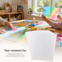 A4 Colored PVC Cellophane Film for DIY Crafts and Educational Projects