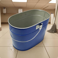 Metal Mop Pail Carry Handle Utility Container Professional Grade