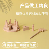 Tanmu Beech Wood Birthday Cake Toy for Children's One-Year-Old Celebration