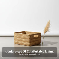 Lidded Wickerdesign Box Multi-Purpose Storage Basket Multipurpose for Organizers