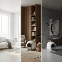 Automatic Cat Litter Box Fully Enclosed Self-Cleaning Cat Litter Box Appliance Freestanding Compact for Indoor, Living Room