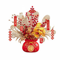 Seasonal Holiday Fortune Container, 2026 New Year Decoration, Horse Year Lucky Desktop Decor, Festive Table Display