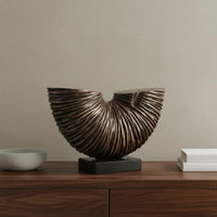 Modern Chinese Design Ornament Minimalist Design Half Circle Decor Textured