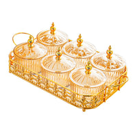 Eco-Friendly Plastic Compartment Snack Tray with Lid