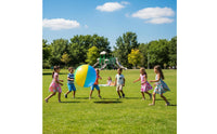 Thickened PVC Material 100cm Inflatable Play Ball Frosted Matte Finish Outdoor Toy for Lawn