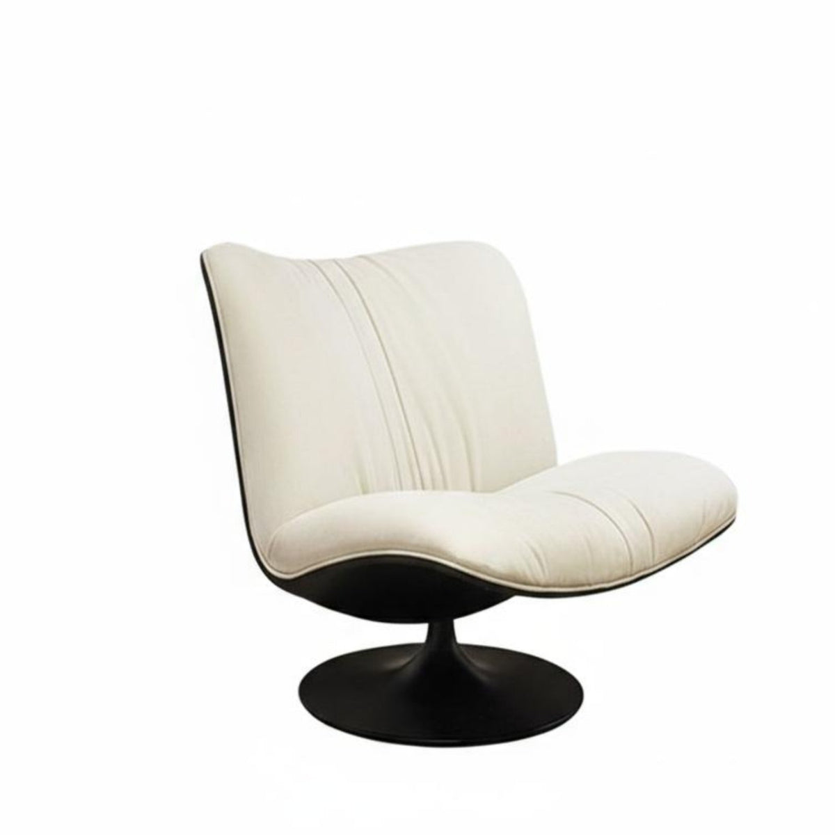 Rotating Accent Chair 360-Degree Rotation Indoor Furniture Italian Design Luxuriously Soft Cushioning for Living Room, Balcony