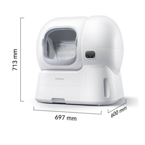 Compact Self-Cleaning Cat Litter Box Hassleeffortless Automatic Cat Litter Box for Busy Professionals, Indoor, Apartments