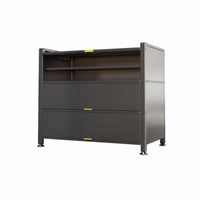 Steel Shoe Storage Cabinet Space Saving Tipping Bucket Footwear Storage Unit Adjustable Shelves for Hallway