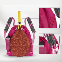 Portable Racket Backpack Sturdy Backpack with Racket Compartment Sturdy Sling Bag with Mesh Side Pocket Compact for Players, Athletes, Training