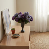 Nordic Decorative Vase Vintage Design Iron Vase Sturdy for Entryway