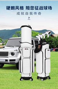 PGM Hard Shell Golf Bag with Wheels, Telescoping, Airline Approved with TSA Lock