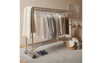 Stainless Steel Clothes Drying Rack Rustproof Laundry Drying Rack Heavy-Duty Sturdy for Families, Balcony, Backyard