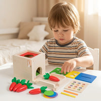 Wooden Activity Box, Fine Motor Skill Toys, Child Development, Hand-Eye Coordination, Educational Toy