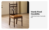Shield Rear Chair French Design Household Furniture Vintage Design With Rearrest for Homeowners, Renters, Dining Room