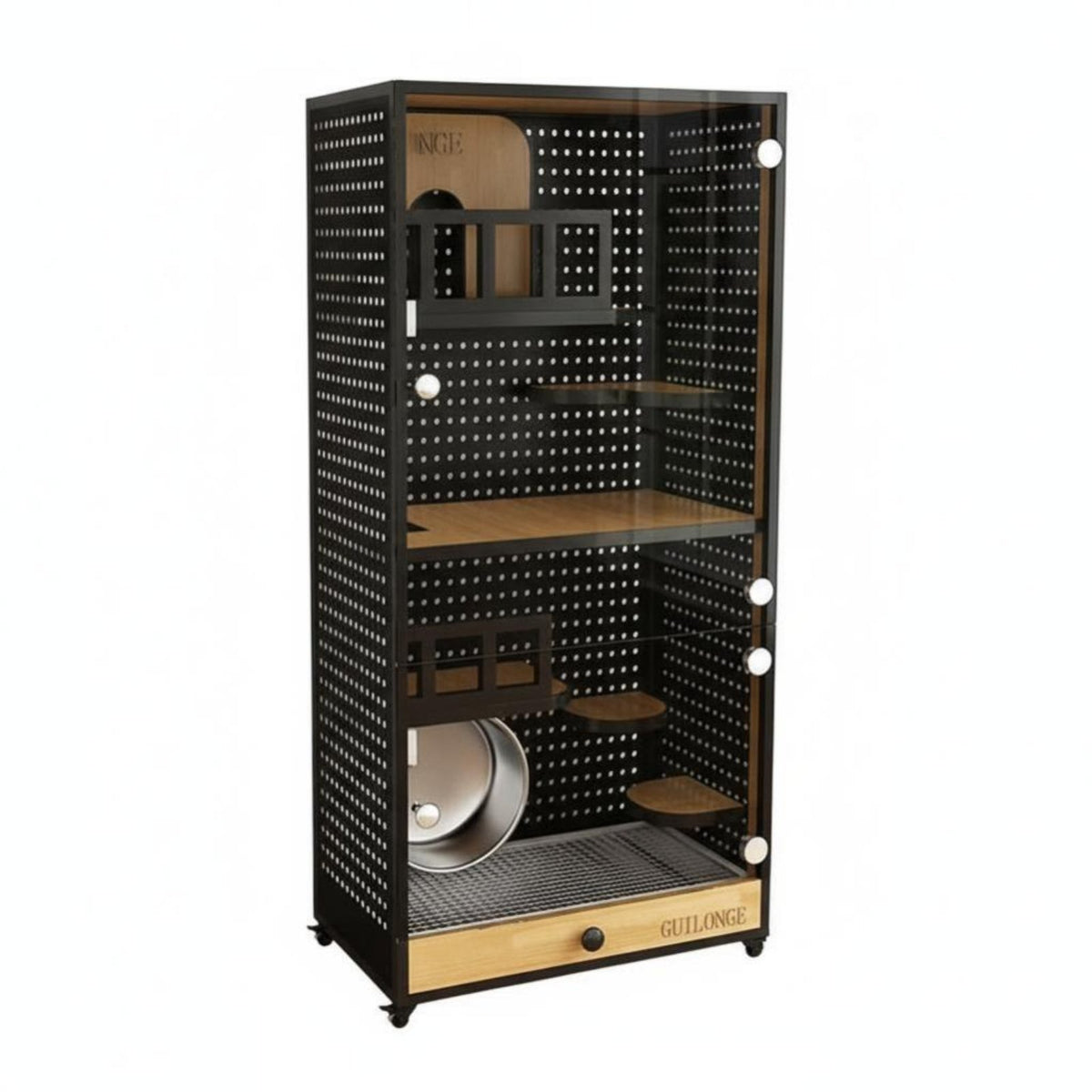 Chinchilla Villa With Cooling System Indoor Pet Enclosure additionalLarge Space Ventilated Pegboard for Home