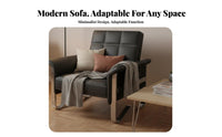 Multi-Functional Fold-out Couch Bed Modern Design Office Furniture Easy to Convert Convertible Seating Space-Saving for Business Owners, Homeowners, Apartment Dwellers, Reception Area, Guest Room