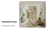 Movable Folding Panel Screen Double-Sided Room Divider Modern Modern Design Area Separator Privacy Protection for Small Apartment Residents, Remote Workers, Bedroom, Hallway, Studio, Restaurant