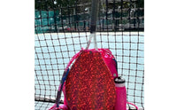 Portable Racket Backpack Sturdy Backpack with Racket Compartment Sturdy Sling Bag with Mesh Side Pocket Compact for Players, Athletes, Training