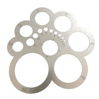Leather Ruler Stainless Steel Flower Leather Die Angle Markings