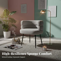 Sumptuous Barrel Chair Soft and Comfortable Vanity Stool Multifunctional