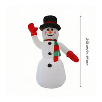 Outdoor Christmas Snowman Easy to Use Inflatable Snowman Foldable Yard Decoration Festive for Entryways, Party