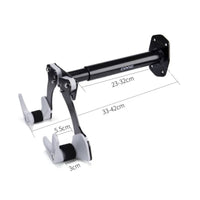 Foldable Bike Hook Rack Telescopic Arm Wall-Mounted Bike Rack Cushioning Pads