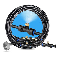 Cooling Mist Spray Set with Spray Nozzles for Trampoline Automatic Watering Micro Sprinkler Irrigation System (US)