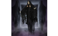 Hanging Specter with Lights and Sound | Halloween, Light-up, moving skeletal visage specter Hanging Decoration, for creepy manor