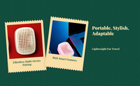 Portable Smart Speaker, Deep Bass, Home & Outdoor Party