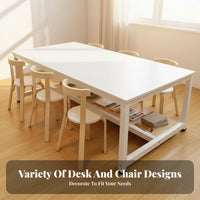 Kindergarten Training Table Thickened Tabletop Kids Activity Table Rounded Corners Children's Furniture for Students, Childcare Facility, Playroom