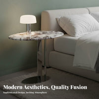 Oval Pedestal Table Italian design Home Furnishing Sturdy Construction